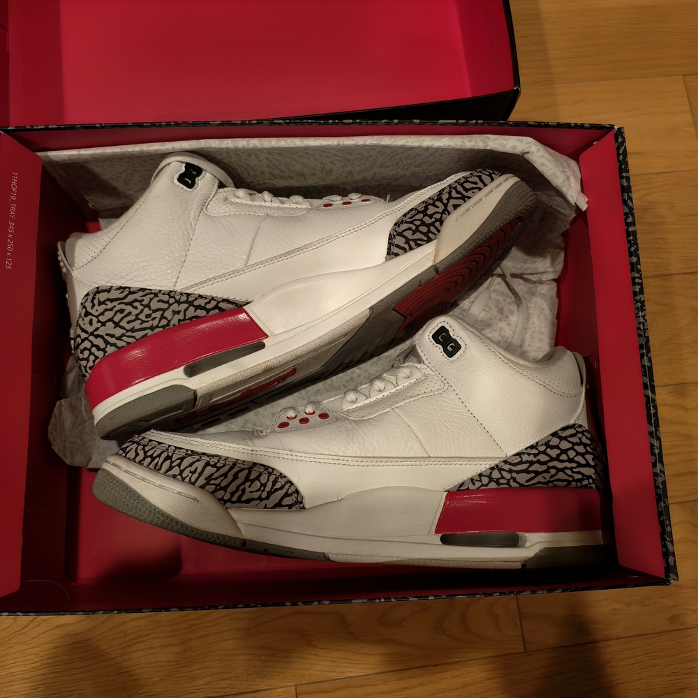 White and Red Sneakers with Elephant Print